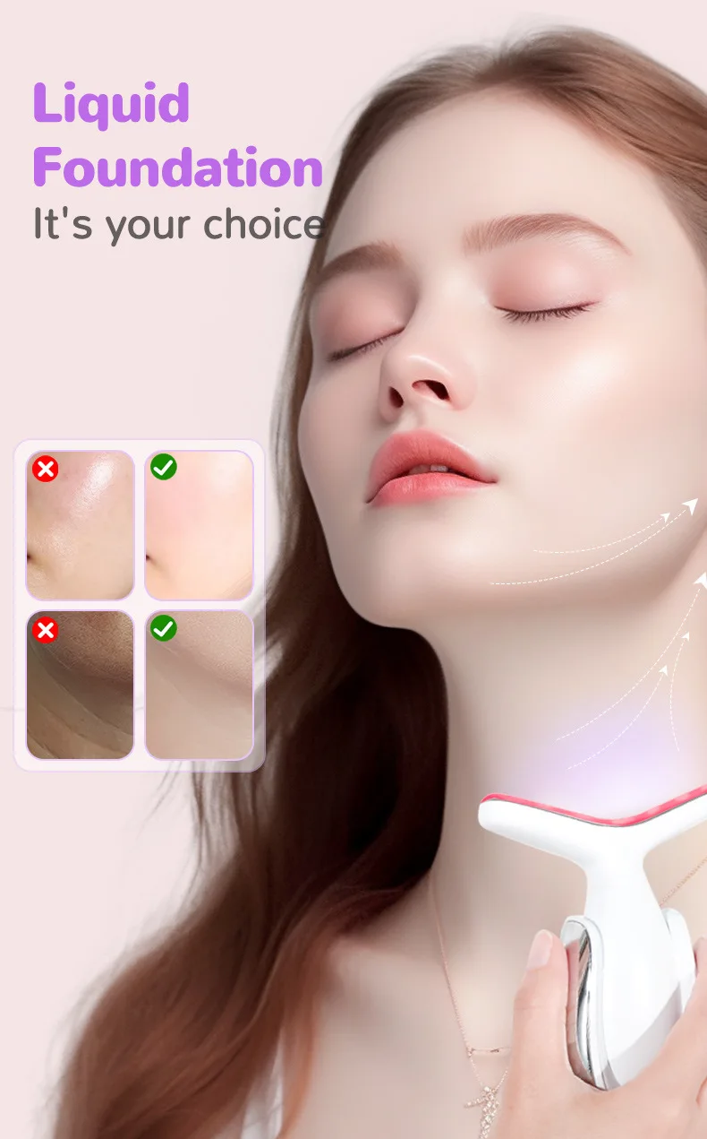 Hot Sale EMS Vibration Face And Neck Lifting Massager Beauty Device Skin Rejuvenation Multifunction Skin Care Instrument