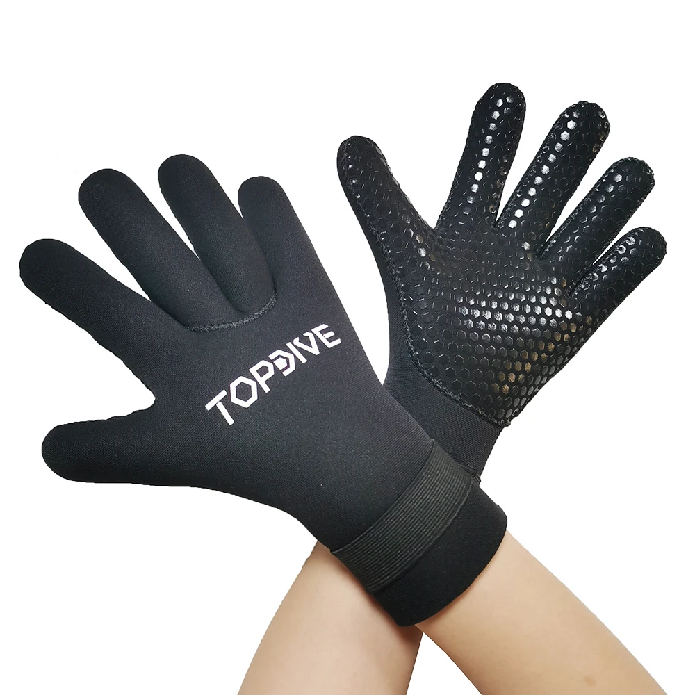 3mm 5mm Neoprene Five Finger Wetsuit Gloves for Spearfishing Diving Snorkeling Kayaking Surfing Winter Canoeing (1600762154256)