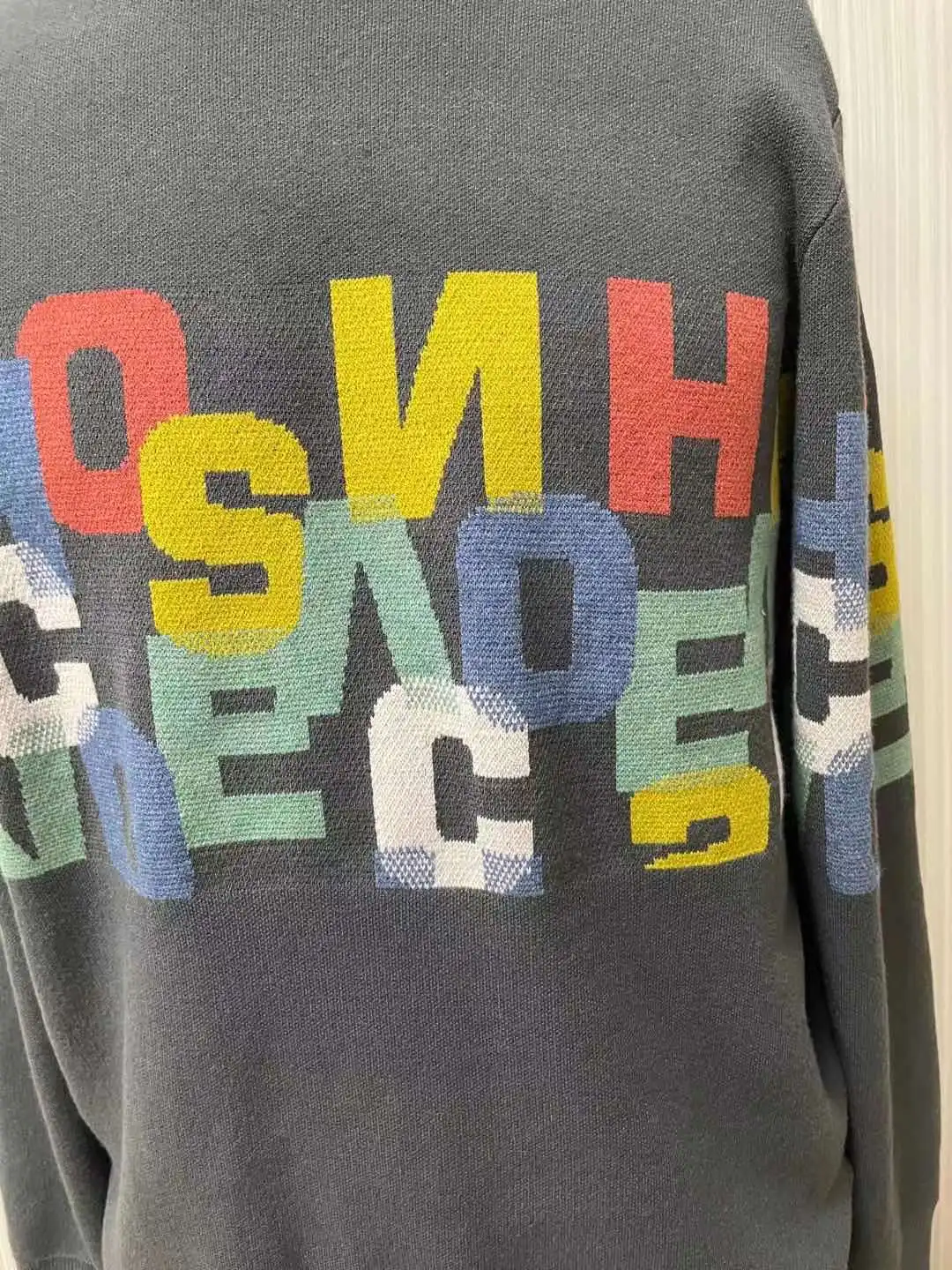 Распродажа, Мужской Хлопковый свитер большого размера с длинным рукавом и круглым вырезом с цветным принтом/вышивкой для OED и ODM