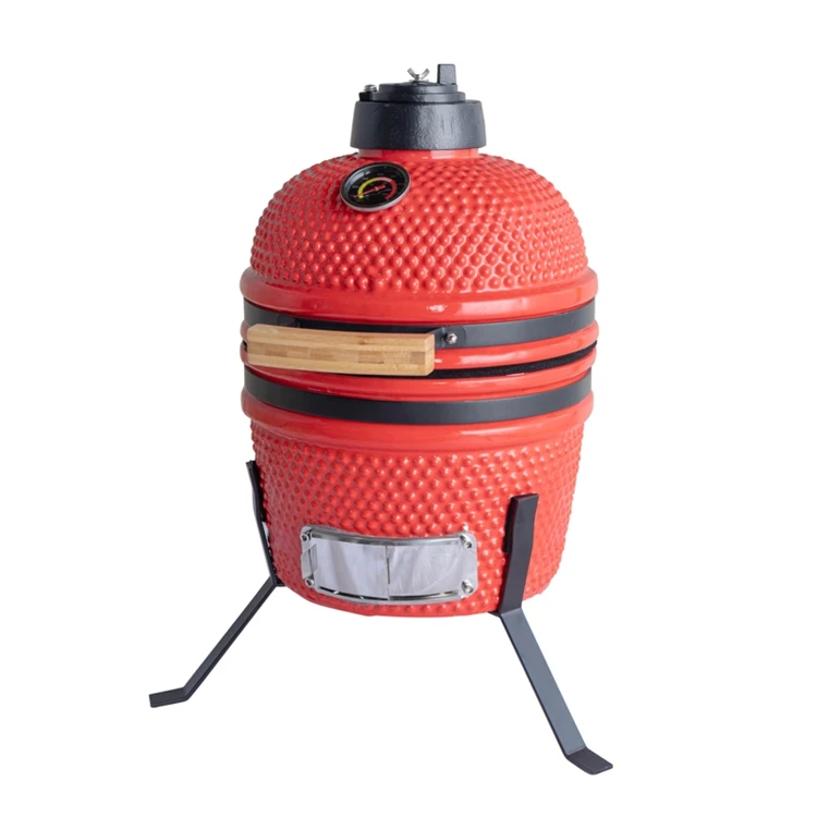 Factory Supply Egg Pellet Red Stove Wood Pellet Bbq Garden Kitchen Kamado Grill