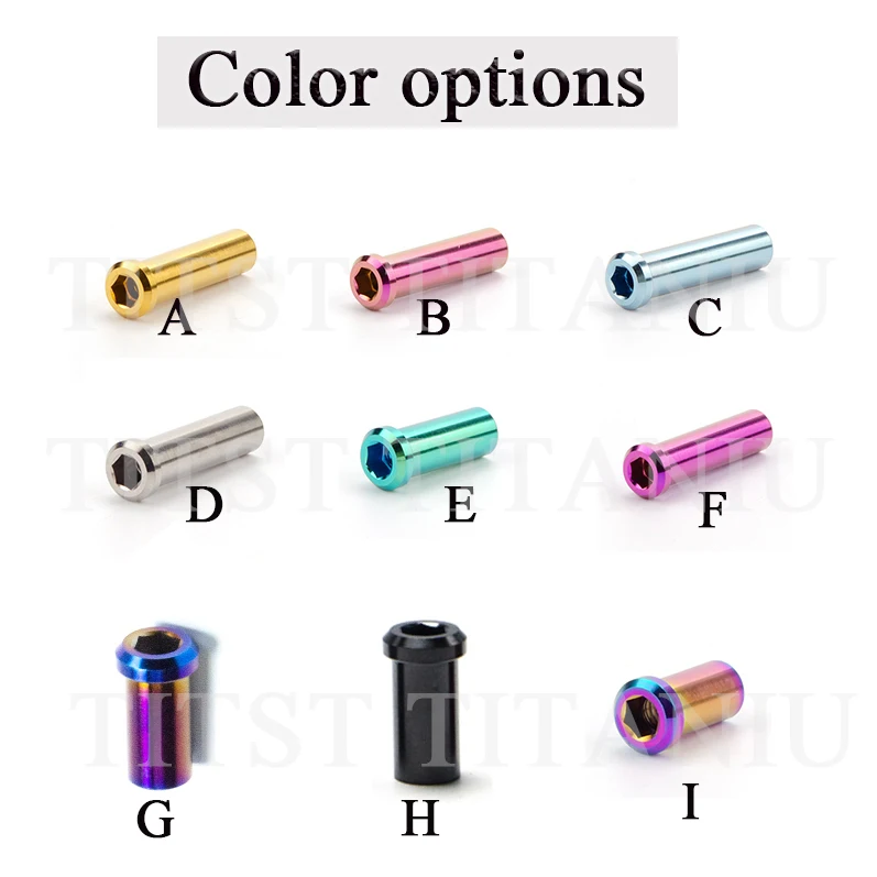 TITST Road Bike C Brake Pivot Center Nut with Washer c Front Rear Brake Caliper Screw Bolt Titanium Alloy M6x10/15/20/25/30/40mm