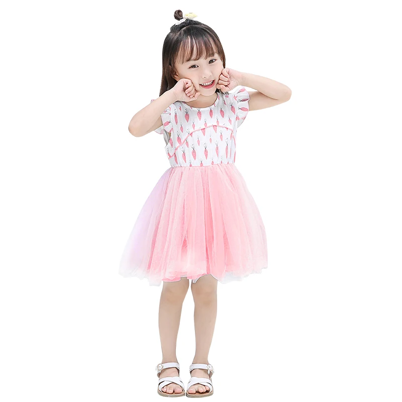 Girls summer dress 2020 new sleeveless vest skirt baby skirt children floral dress baby clothing children clothes