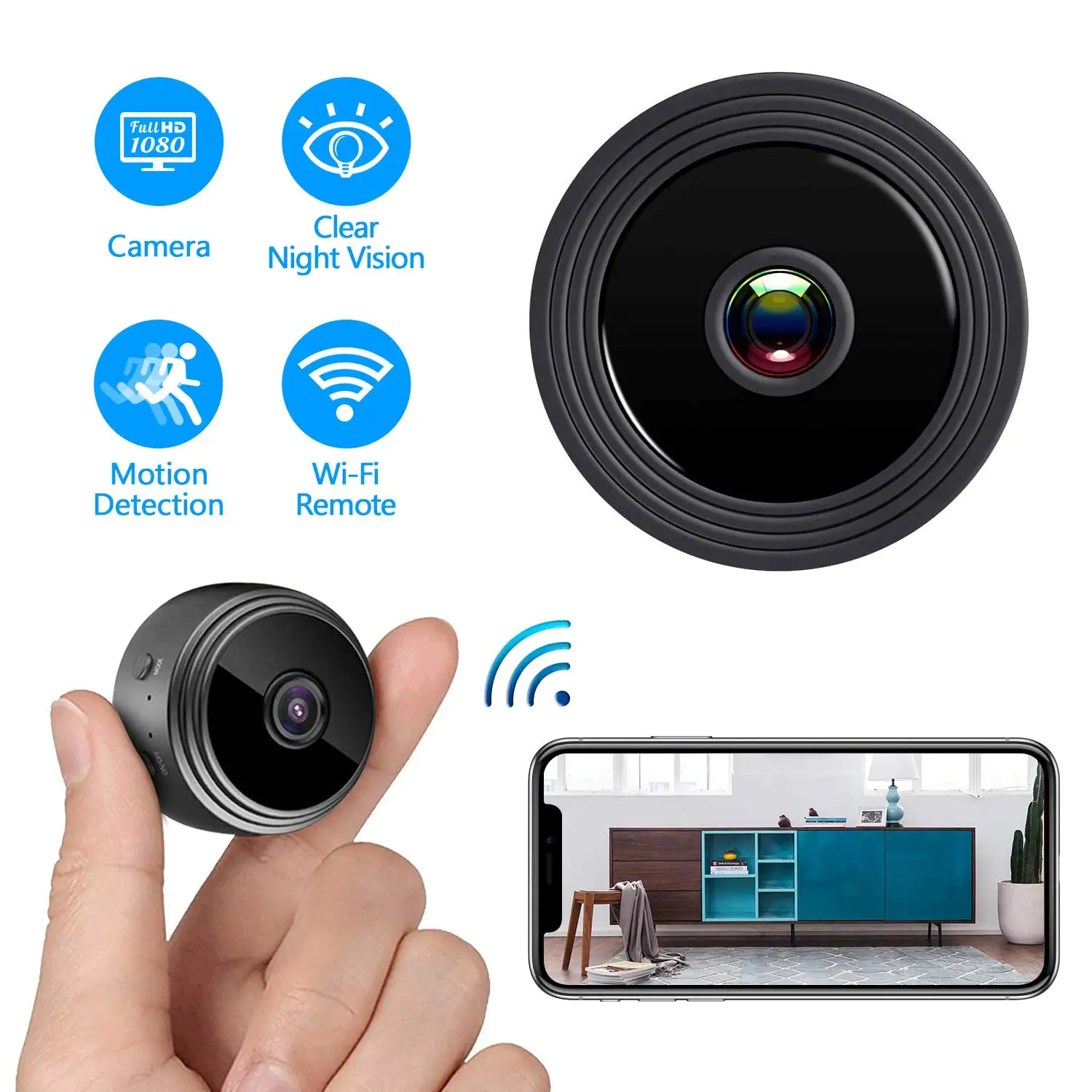 2020 Newest Mini Hidden Camera Wifi Security Recording Spy Camera With Cloud Storage