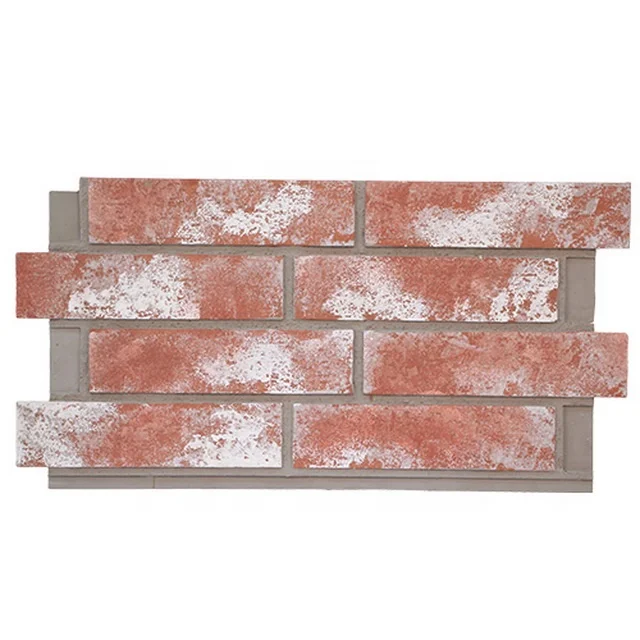 NEU Rustic Architectural PU Faux Brick Panels Shopfitting Fireplace Design 3D Brick Wall Panel