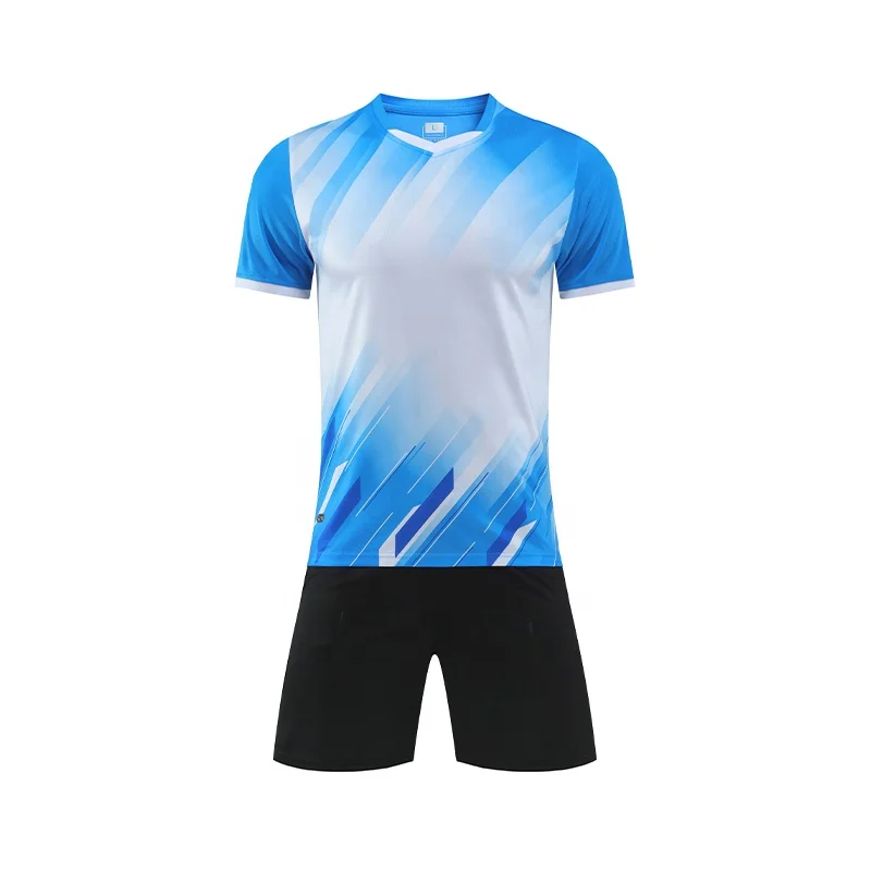 Custom Men Kids Soccer Jersey Set Quick Drying Breathable Man Boys 2 Piece Training Football Uniform