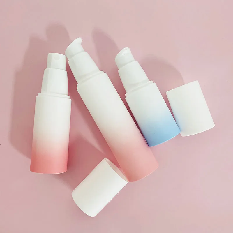 
Vacuum Clear Round Lotion Cream Plastic For Soap 4oz Tretment Pet Airless Pump 125ml PP Bottle 