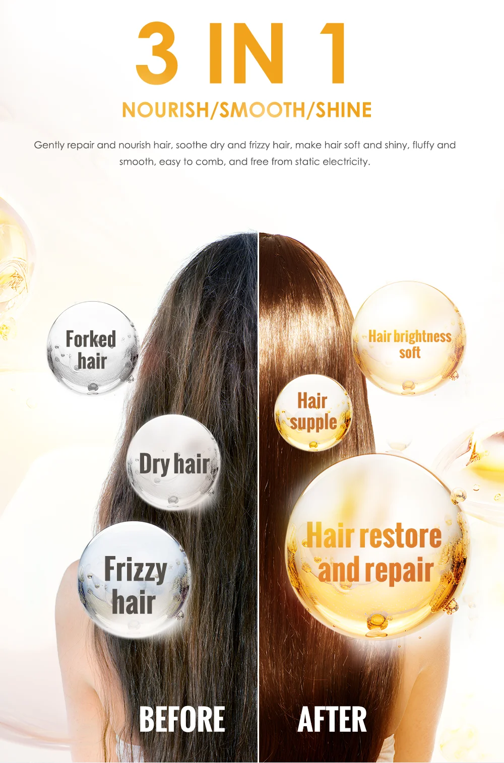 Good price Private Label Tea Tree Oil Organic Argan Oil For Hair Care Treatment Repair Frizzy Smooth Moisturizing Hair Oil