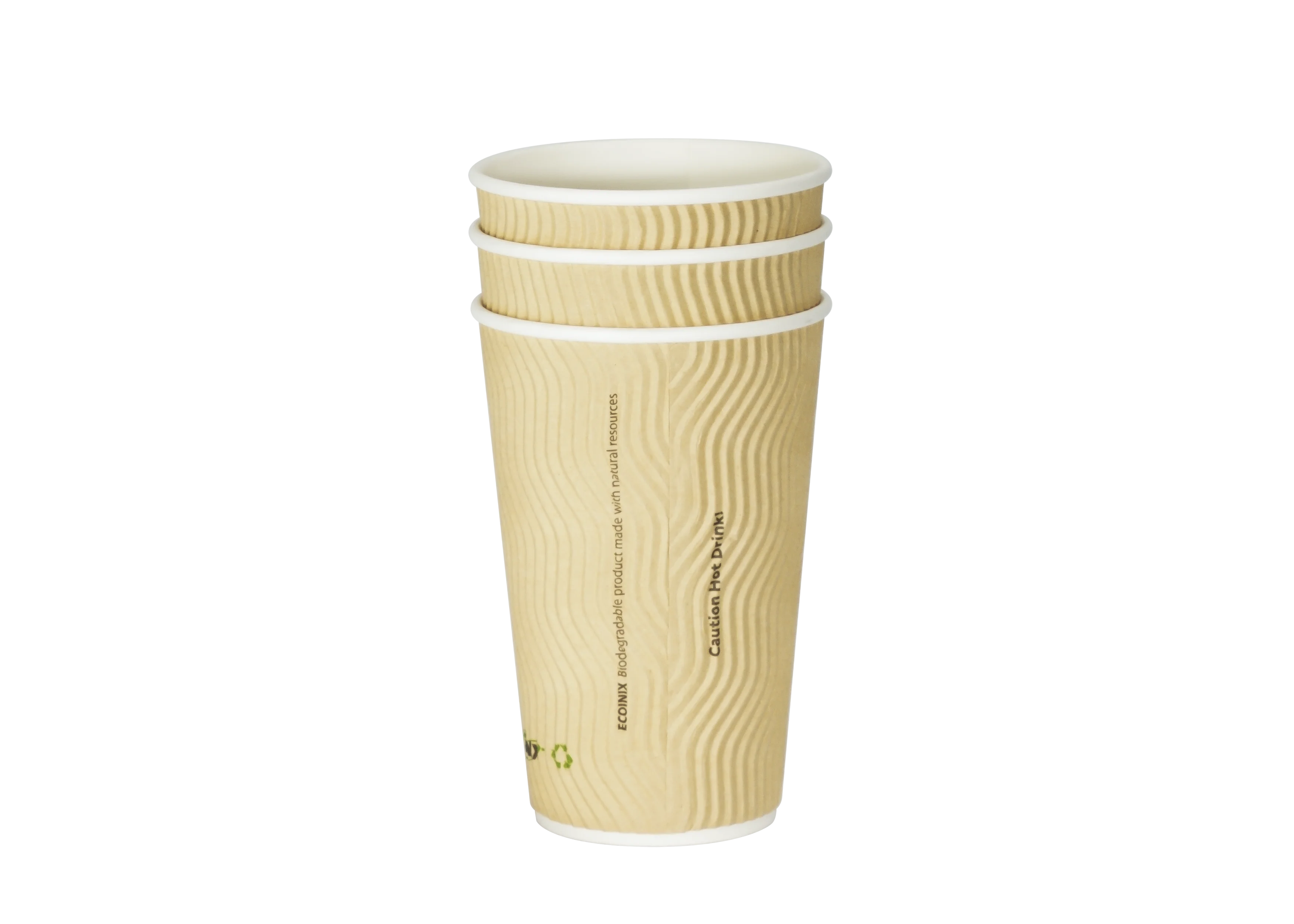 Hot Sale Disposable 16oz Ripple Wall Paper Coffee Cups Hot Drink Disposable Coffee Paper Cups With Lids