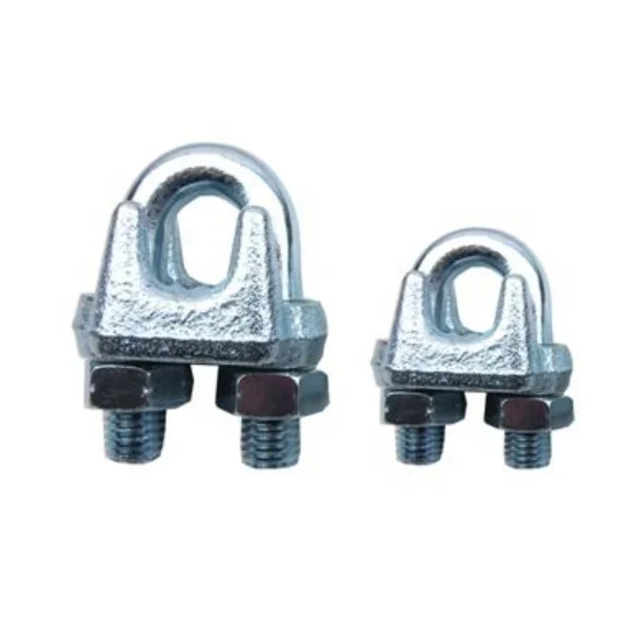 Galvanized Wire Rope Grips Clamps U Bolts fitting/Cable wire anchor clamp