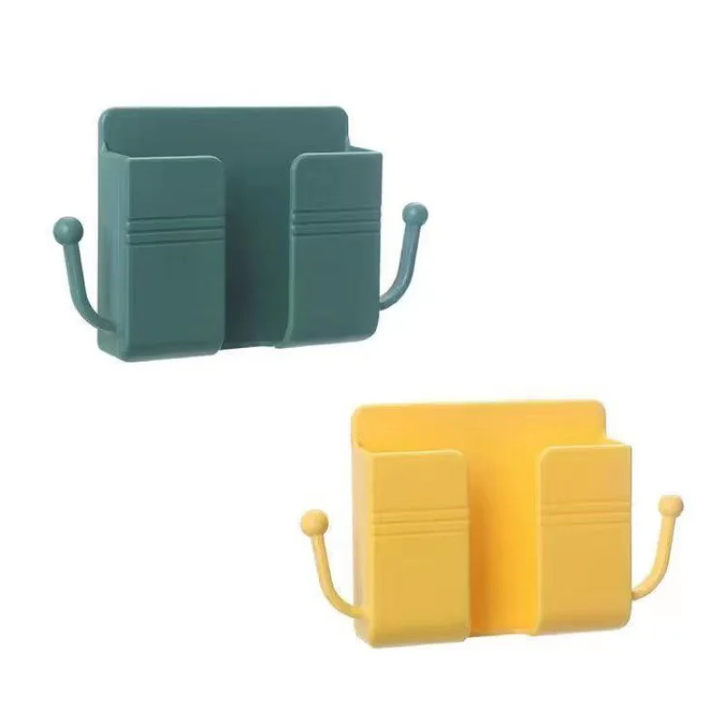 Hot selling mobile phone holder Wall Hanging Paste Type Mobile Phone Storage box Bedroom Multifunction Storage Holder