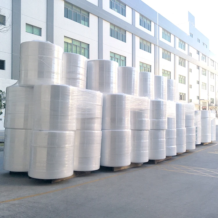 SMS Hydrophobic Non Woven Fabric Raw Materials For Baby/Adult Diapers Legcuff 3D Rounder Hygiene Product Jumbo Roll 129L