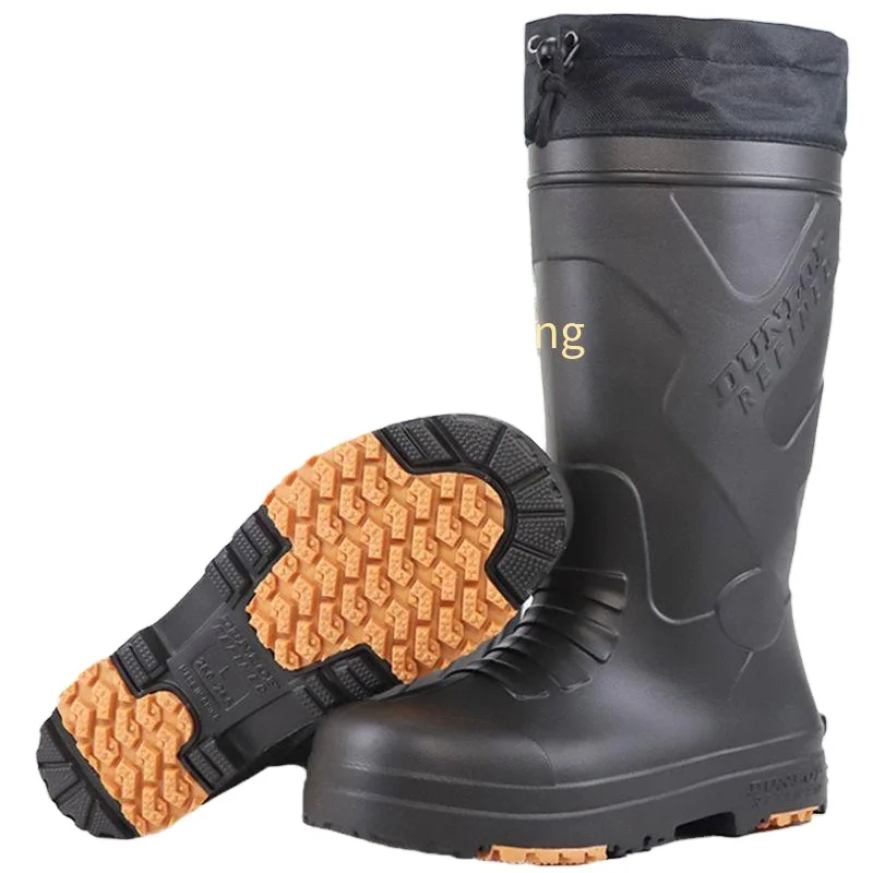 Warm Rain Boots Ultra Lightweight Design Cold Proof Anti Smashing Anti Stabbing Waterproof Anti Slip Labor Protection Shoes
