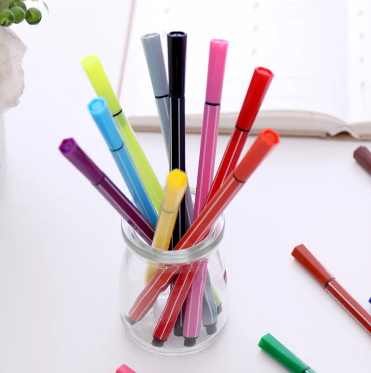 12/18/24/36 Colors Washable Watercolor Pen Drawing Painting Art Marker For Child Cute Monkey Bottle Student Art Supplies