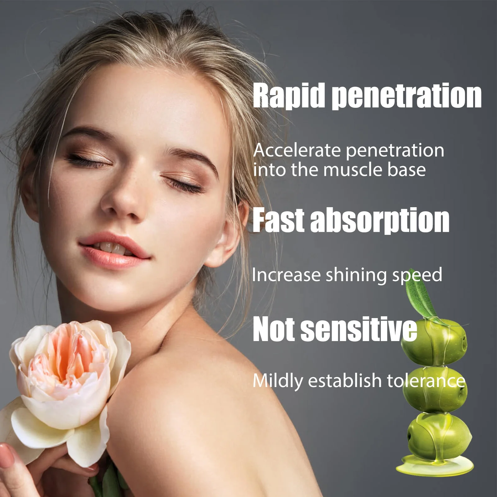 100% Natural Anti Aging Brightening Olive Oil Moisturizing Essence Serum Moisturizer For Acne Scars Remover, Skin Repair Healing