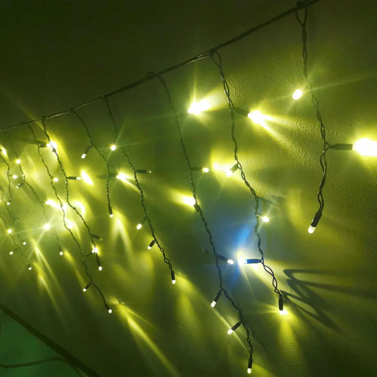 5M Christmas Garland LED Curtain Icicle String Lights Droop 0.4-0.6m AC 220V Garden Street Outdoor Decorative Holiday Light