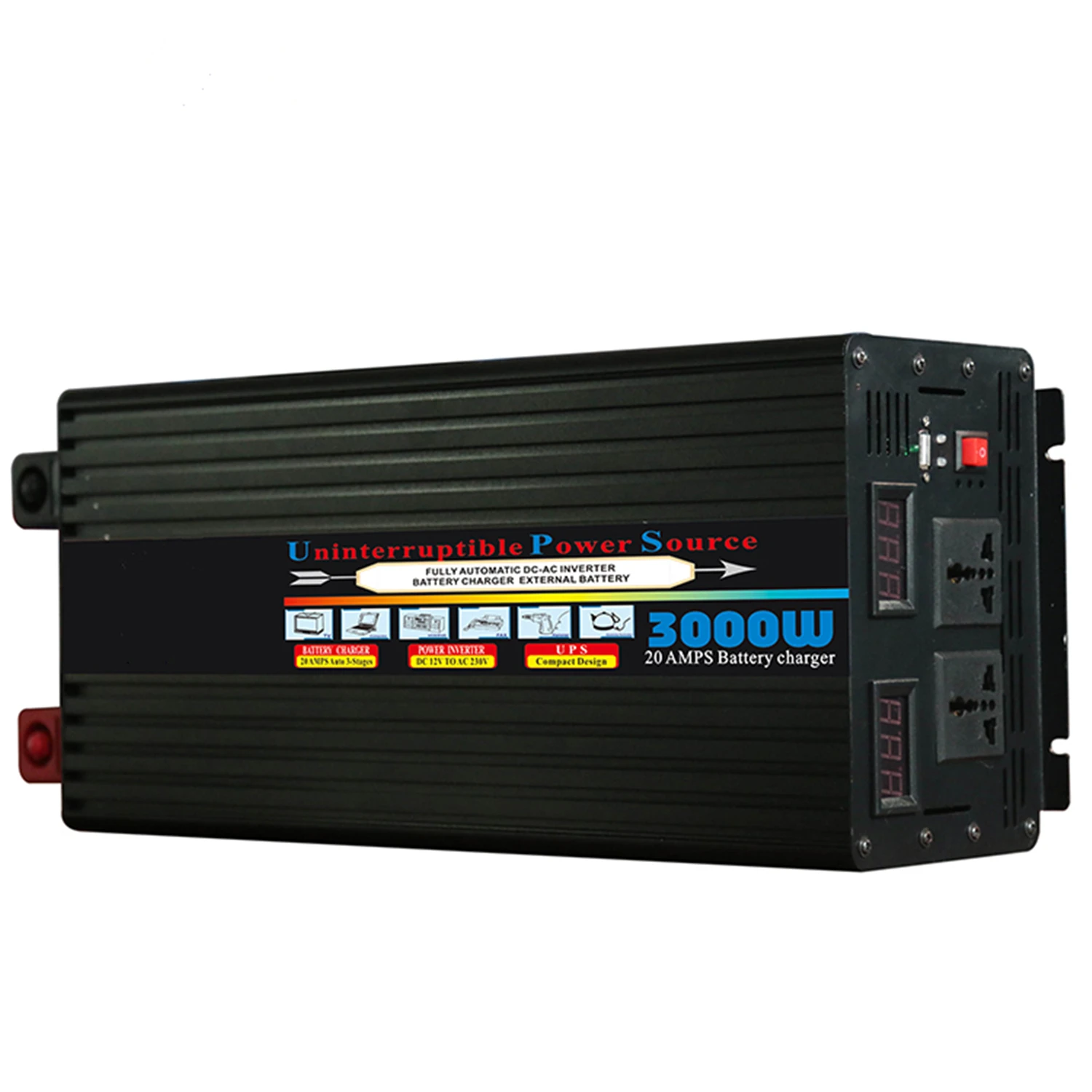 3000W 12V/24V/48V Modified Sine Wave Solar Inverter With UPS Function And Battery Charger