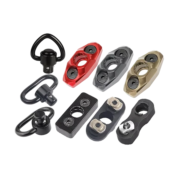 Factory wholesale steel heavy phosphate coated safety  360 rotation QD sling swivels for offset mounts adapter