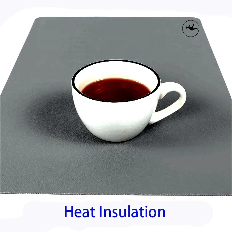 Low Price Hot Selling 4 Pieces Double Sided Leather Placemats Set for Dining Table