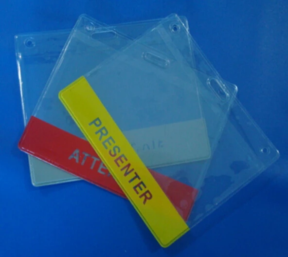 Hot sale PVC Card Holder Factory Direct Sale  Card Sleeve Clear Waterproof Soft Plastic ID Card Holder Badge Holder