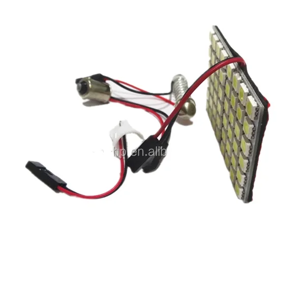 Factory Supply Super Brightness led car panel lamp 48SMD 5050 With 3 Socket/Adapters/Connectors Bus Interior Light