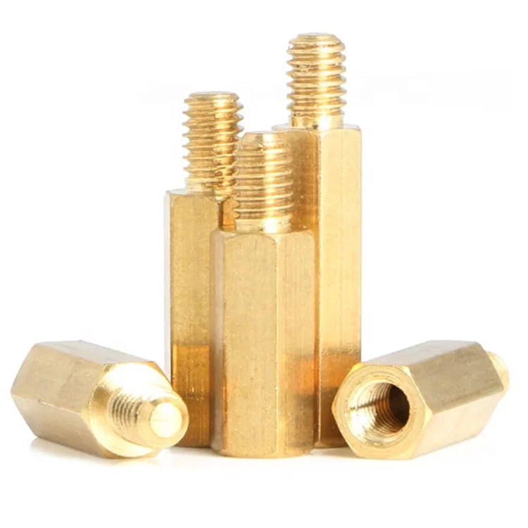 Brass Hex Screw Bolt With Internal Thread, Brass Male and Female Screw Bolt,Brass Standoffs