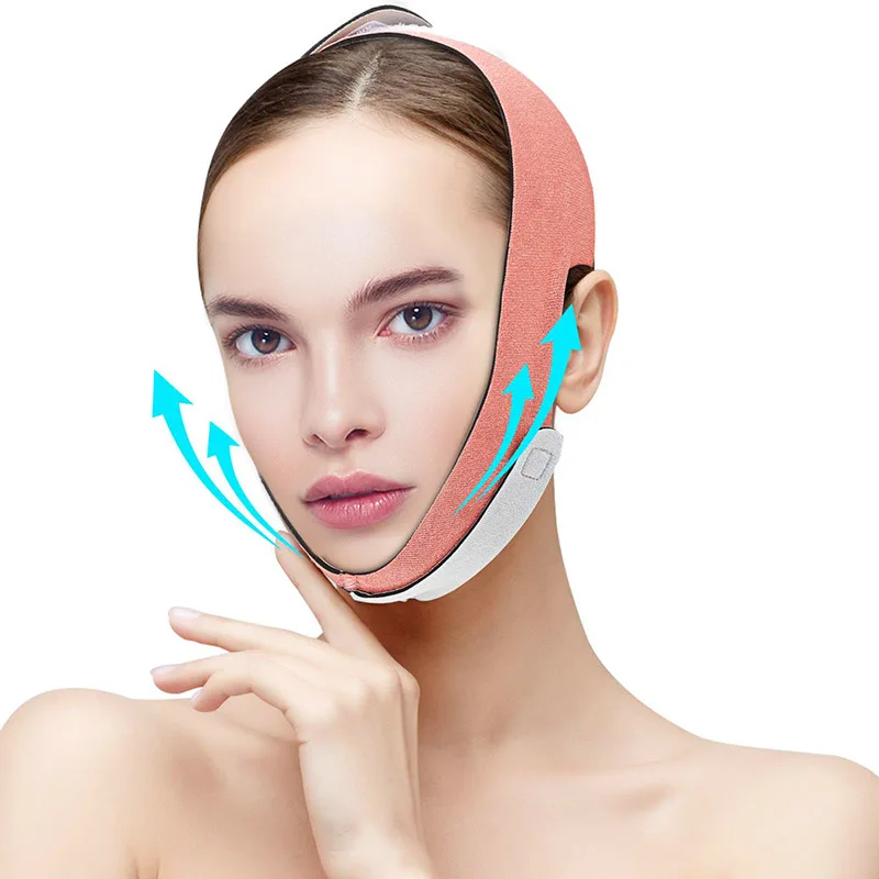 Negative Ion Graphene Double Chin Reducer Breathable Face Slimming Strap Reusable V line Face Lifting Belt