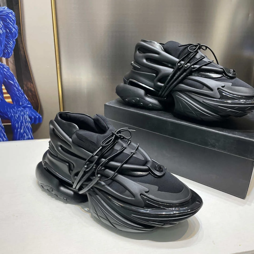 Factory Design Unisex Anti-slip Sneakers Spaceship Height Increasing Chunky Platform Shoes Men Sports Shoes Women Sneakers