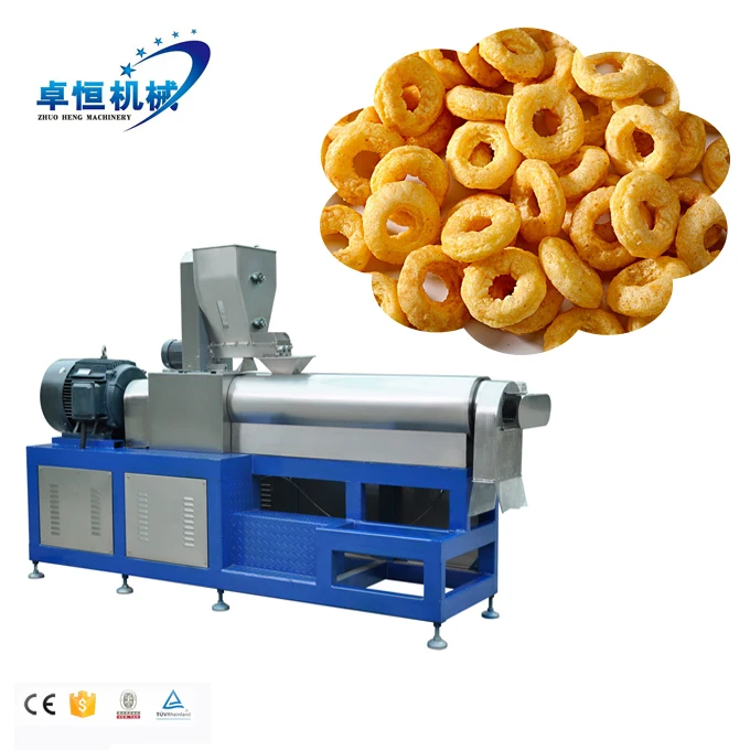 Puffed Corn Puffed Rice Snacks Food Processing Machine Snack Food Machinery Automatic Donut Fryer Machine for Sale 3*0.8*1.8m