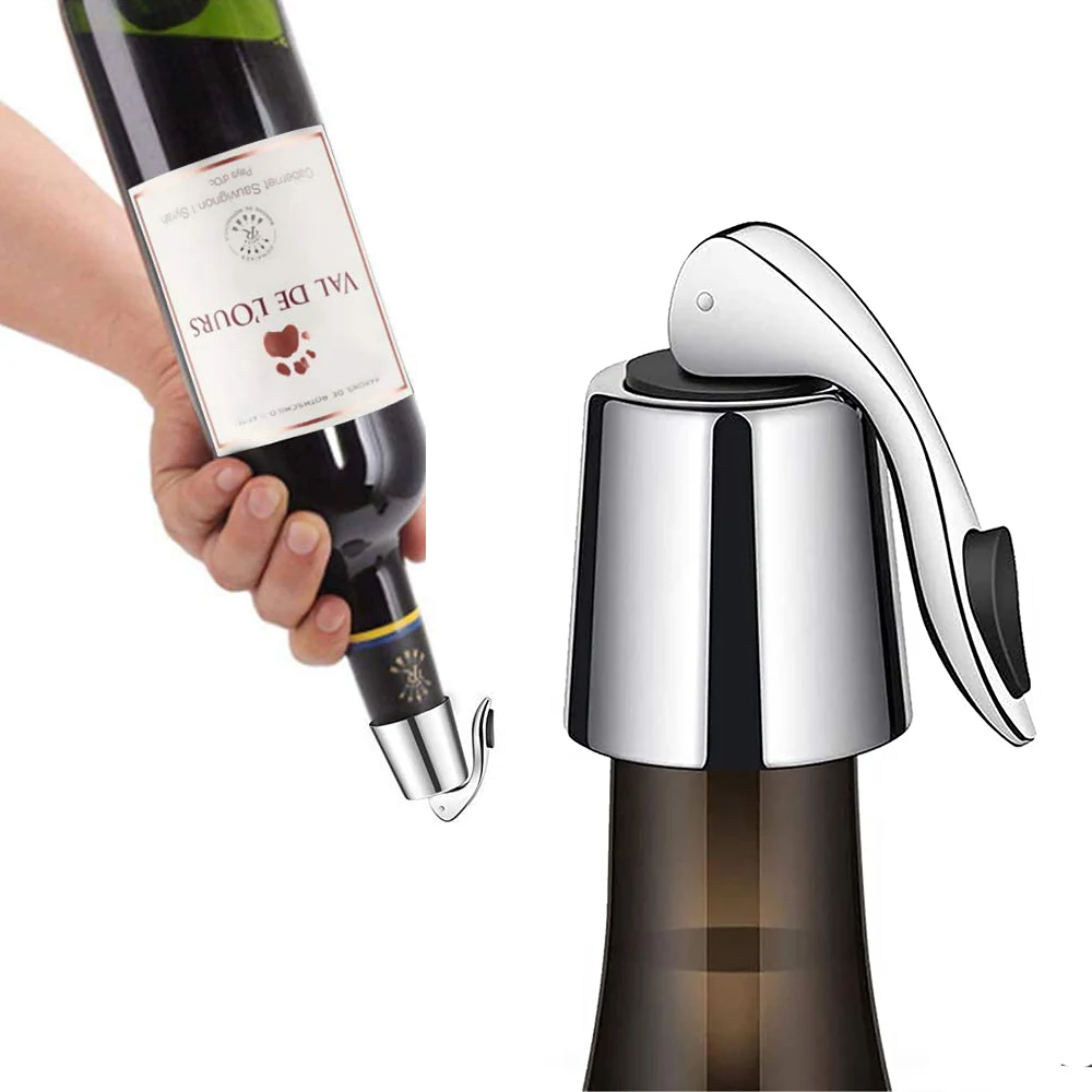 Top Sellers 2021for Amazon Shipping To USA Amazon FBA Kitchen Bar Accessories BPA-free Stainless Steel Wine Bottle Stopper