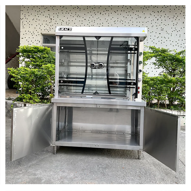 Stainless Steel Commercial Restaurant Kitchen Equipment Baked Duck Cooking Chicken Rotisserie Oven