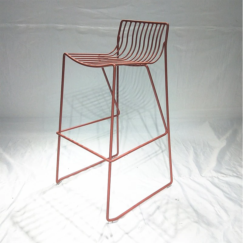 Powder coated iron wire chair bar restaurant bar stool chair furniture