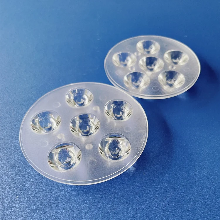 diameter 67mm 6 in 1 multi led lens 3030 3535 round lens 5 to 85 degree available