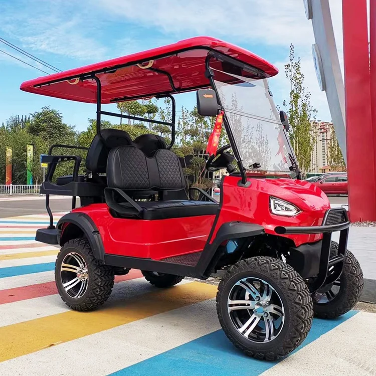 off road big wheel new 4 wheel drive electric  4x4 golf cart  kart club car for sale  with cargo bed