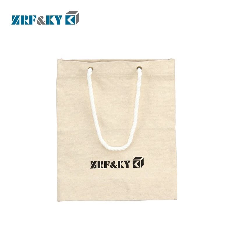 
Customized Promotional Reusable 100% Natural Organic Cotton Shopping Bags 