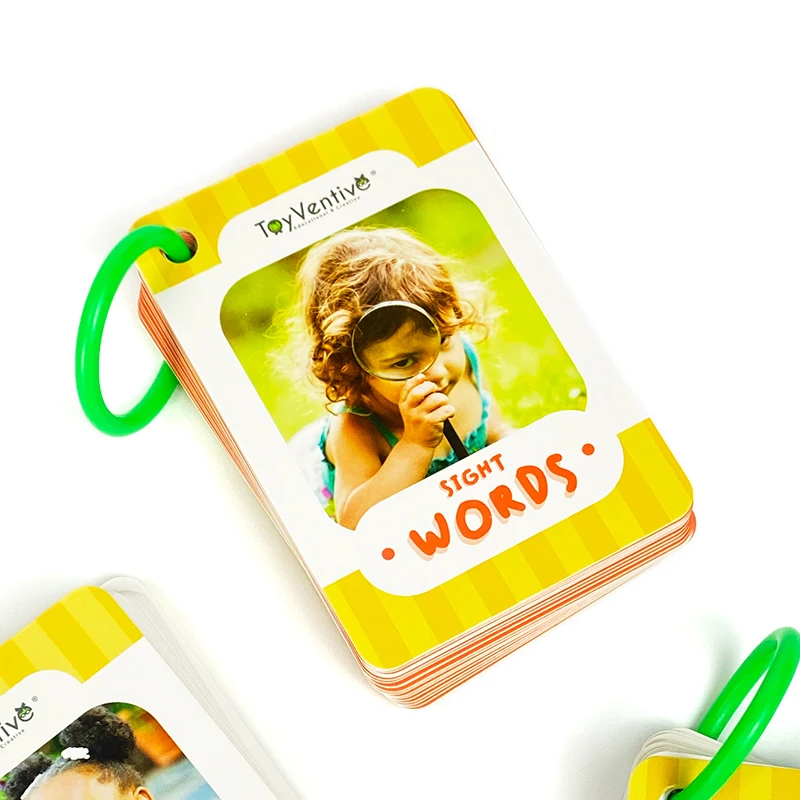Custom Learning Intelligent Baby Children Printing English Alphabet Words Kids Cognitive Cards Educational Toddler Flash  Cards