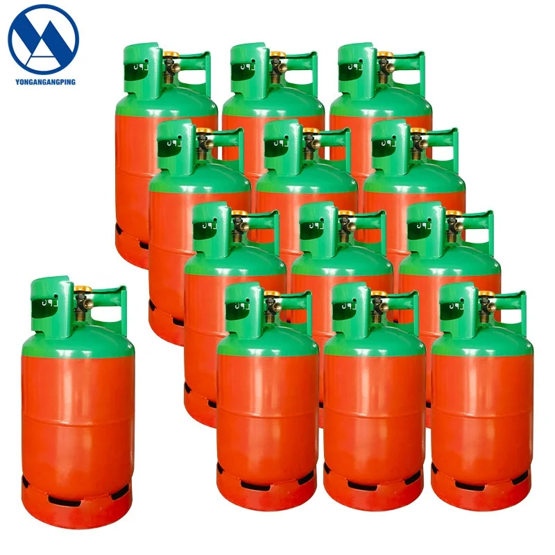 Top Selling 10KG 15KG LPG Gas Cylinders / Bottles / Tanks Price For Cooking Use