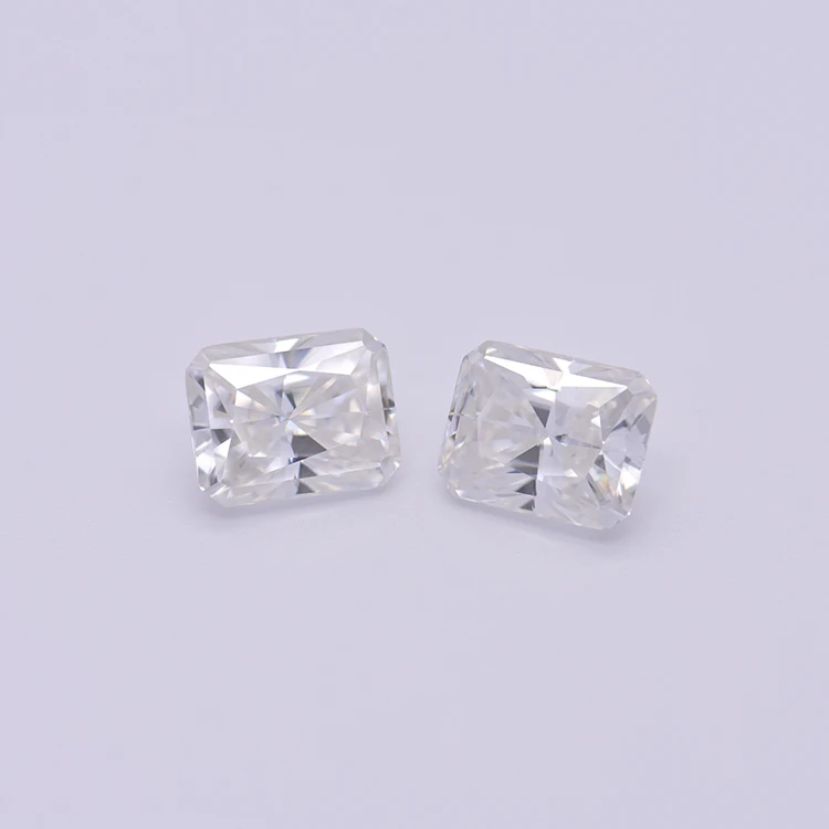 R.GEM. Factory Waist Size Black Card D Color 54 Facets Rectangular Radiant Gemstone Stone Lab Grow Diamond with GRA certificate