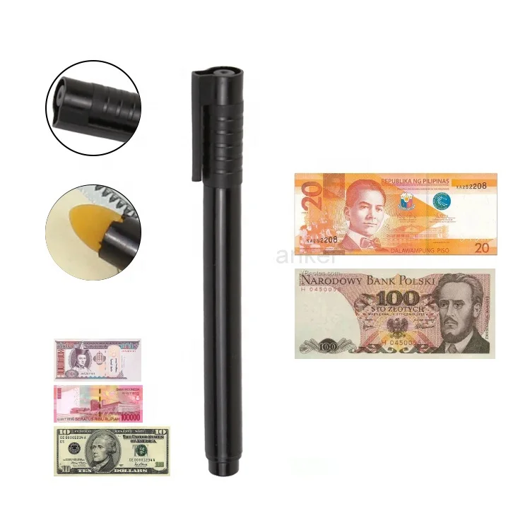 DC-665 Money Checker Pen Light- Emitting False Bill Detector and Currency Dtecteur De Faux Billet