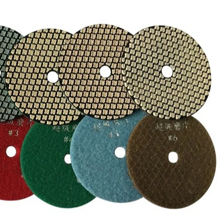 Diamond Flexible Polishing Wheel 3 Step Dry Polishing Pads Stone Grinding Pads for Angle Grinder