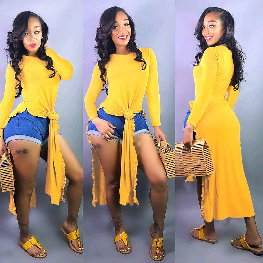 91010-MX76 сексуальные длинные женские платья с разрезом и оборками