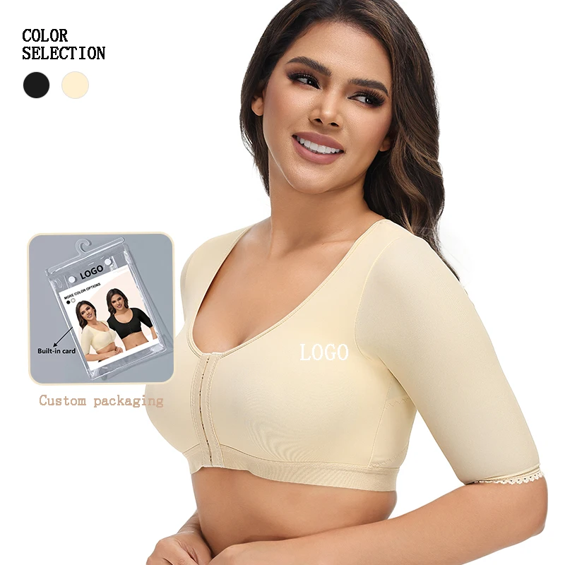 Women Back Support Posture Shapewear Bra Post Surgerys Fajas Colombianas Tops arm Shaper Front Closure fashion Corset With Hook