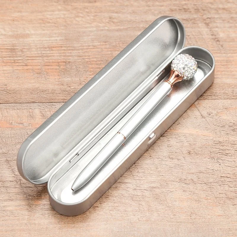 Luxury Wholesale Cheap Advertising Metal Gift Silver Pen Box