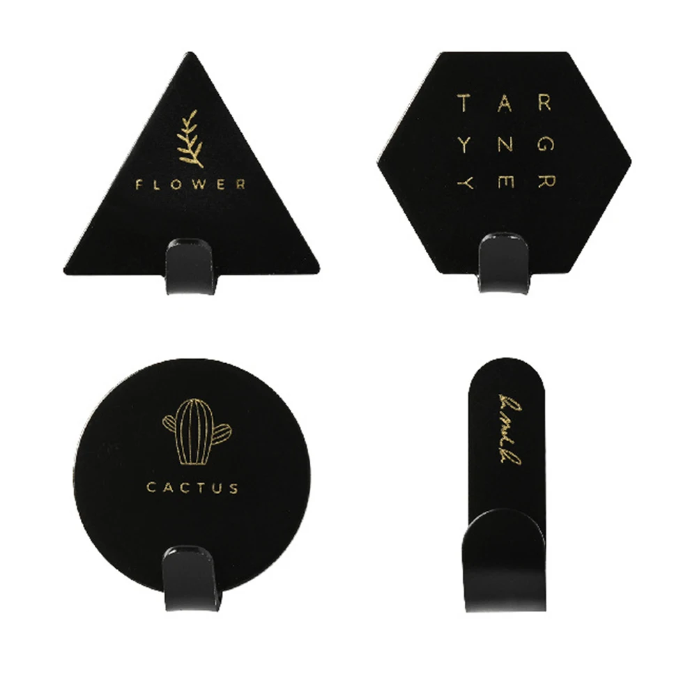 Kitchen Wall Hanging Nail-Free Door Hanger Hook Creative Nordic Iron Art Viscose Hook Bathroom Wall Seamless Adhesive Hook