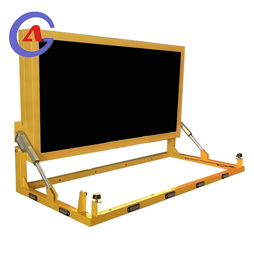 Portable vehicle mounted variable message signs traffic indication matrix led display vms message board