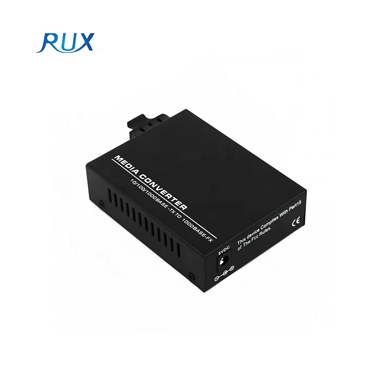 Gigabit 10/100/1000M Ethernet Duplex SC/UPC Fiber Port Optical Fiber Media Converter