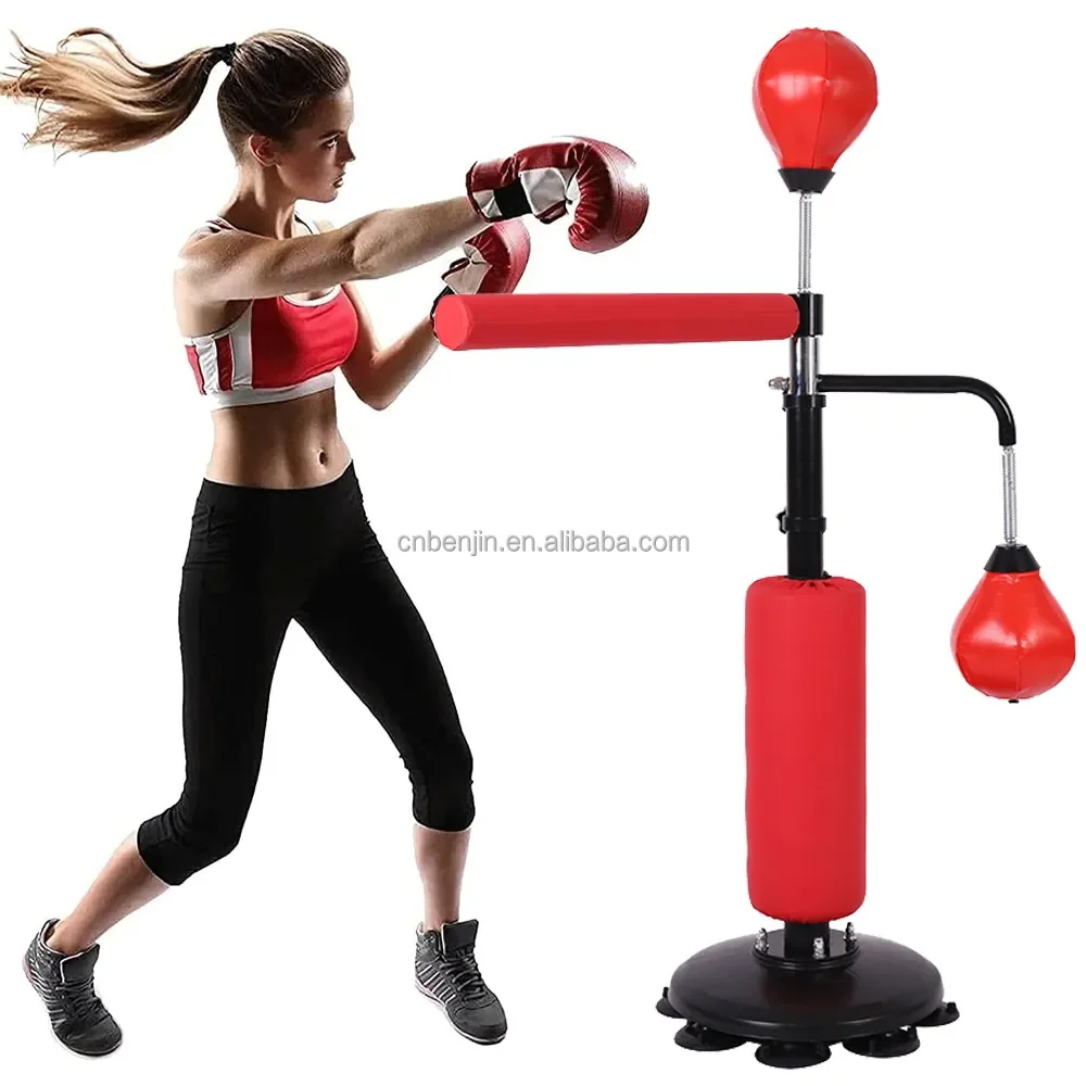 MMA Training Boxing Tool Punching Bag with Stand Boxing Bag for Adult and Teens Height Adjustable Speed Bag