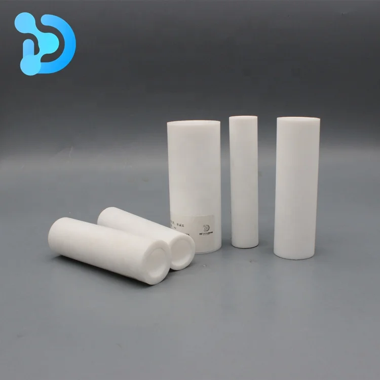 DCW compression molding and extruding white black PTFE tubing ptfe hollow tube