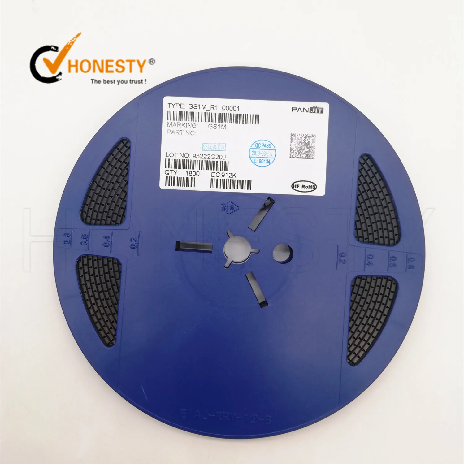 GS1M DIODE GEN PURP 1KV 1A DO214AC   Diode rectifier single