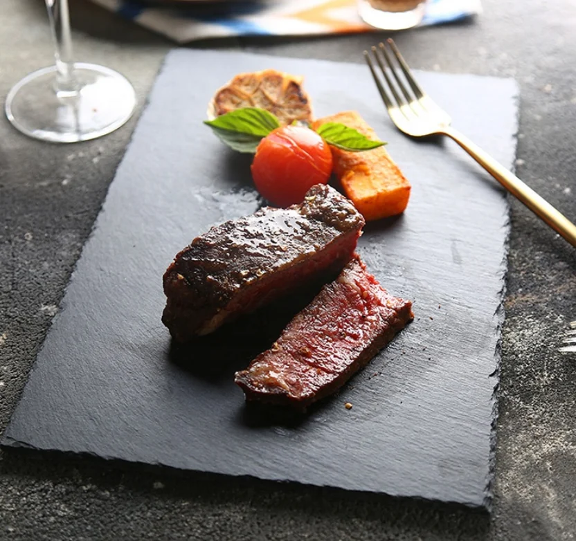 Cutting Plates Boards For Kitchen Extra Large Slate Natural Stone Rock Black Cheese Cutting Board