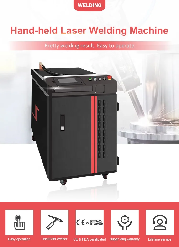 Ручной Волоконно-лазерный сварочный аппарат MRJ 1000 Вт 1500 Вт 2000 Вт для металла